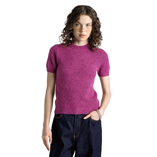 Cue Brushed Alpaca Wool Blend Short Sleeve Tee